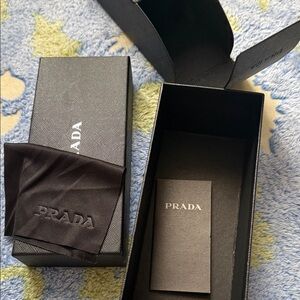 Empty Prada Black Gift Box with Dust Cloth and Sleeve
